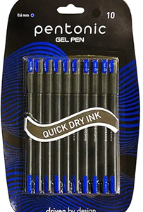 2 - Pentronic Gell Pen + DOMS Notebook Single Line 400 Pages (Set of 2)