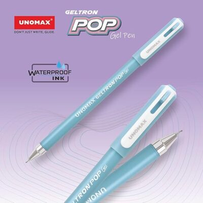 UNOMAX Geltron Pop Gel Pen Pack of 10 Black | Elevate Your Writing Experience