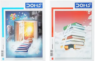 1 - DOMS Notebook Single Line 400 Pages I Set of 4