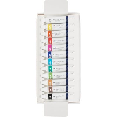 Faber-Castell Creative Studio Watercolour Paint Set – 12 x 9ml Tubes