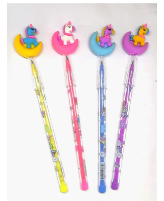 Kids Moon Unicorn Pencil set of 3