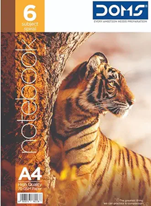 1 - DOMS Notebook Single Line 300 Pages (set of 2)