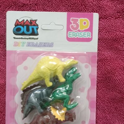 Cute Dragon Erasers for Kids – Pack of 3 Mini Cartoon Erasers – Fun & Colorful Stationery for School, Return Gifts, Party Favors